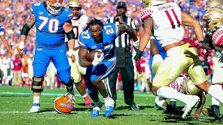 Dameon Pierce Scores A Touchdown Without His  Helmet 2021 Florida State at Florida (4K60fps)