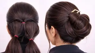 Everyday Bun Hairstyle for Long Hair l easy hairstyle l hair style girl