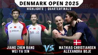 Jiang Zhen Bang Wei Ya Xin vs Mathias Christiansen Alexandra Boje | QF ~ Denmark Open 2025