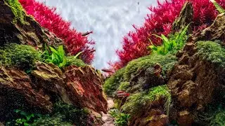 Beautiful 90P Diorama Aquascape with Skylight HYPERSPOT FM lamp