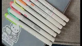Swatching new Mildliners in my Sterling Ink Swatch journal