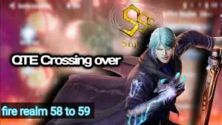 QTE Crossing over fire realm 58 to 59 devil may cry peak of combat | DMC POC | iconic gaming.