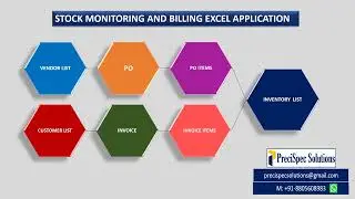 Stock Monitoring And Billing Excel Application for Small Business