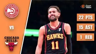 Trae Young - 22 Points, 15 Assists, 1 Rebound vs Bulls - 2025-26 Regular Season