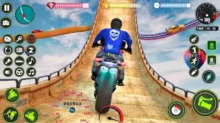 GT MEGA RAMP STUNT BIKE SIMULATOR - Flying Motorcycle Racing Game - Bike Games 3d For Android
