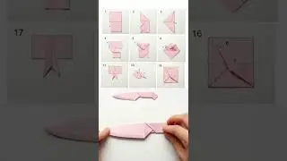 easy tutorial origami paper step to step knife#shorts#YouTube shorts
