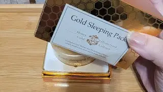 Hankook Cosmetics Gold Sleeping Pack x 08Liter  #unboxing #skincare #kbeauty #demonstration