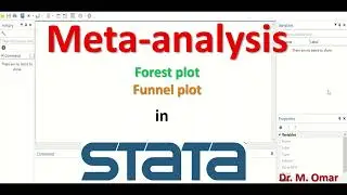 Метаанализ воронкообразной диаграммы &laquo;лесной график&raquo; в STATA