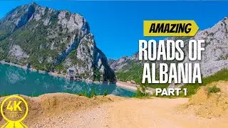 4K Beautiful Roads of Albania - Scenic Drive Video for Indoor Cycling | Treadmill Exercise - Part #1
