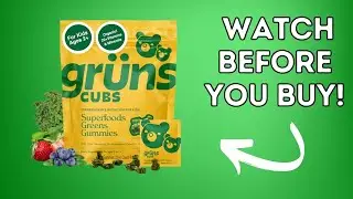 Gruns Kids Vitamins, Super Greens Gummies | Product Review