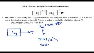 Unit 4 AP Physics Practice Problem - Tension and Systems