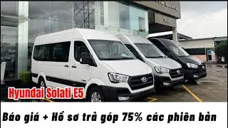 Báo giá xe khách 16 chỗ Hyundai Solati D & DL | Sự khác nhau các phiên bản | Xe 2025 sẵn giao ngay