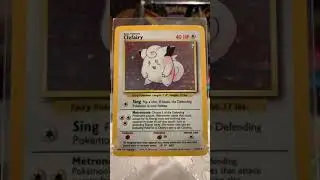 1999 Pokemon Base Set Holo Clefairy #5| Pokemon Collecting #shorts