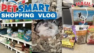 Mini Petsmart Vlog + Haul! // shopping for hamster supplies