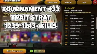 Турнир №33 (1239-1243+ убийств) Стратегия черт в аниме Roblox Last Stand