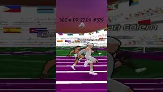 Speed Stars 300m PR 27.09 #speedstars #trackandfield #run #gaming #sprinter #athlete #sprint #track