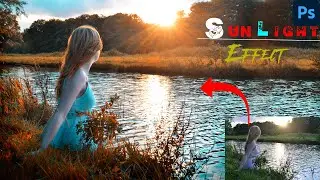 BROWN AND CYAN COLOR GRADE SUNLIGHT EFFECT IN PHOTOSHOP \\ CAMERA RAW FILTER EDIT PHOTO IN PHOTOSHOP