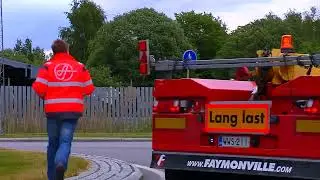 Special transport of a large tank from Finland to the Ship, then from the Ship to Sweden!