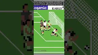 Best of Emlyn Hughes Soccer for the Commodore C64 vs. Level 10 #retrogaming #shorts #c64 01