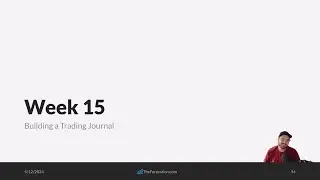 15 - Building a Trading Journal So You Can Track Your Edge! (2024 Trading Mentorship)