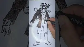 Titan Cameraman Coloring Page  #drawing #coloring  #skibiditoilet #skibidichallenge #skibidibop