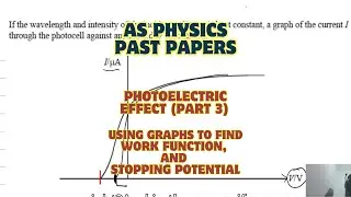 How to solve Photoelectric effect graph questions?