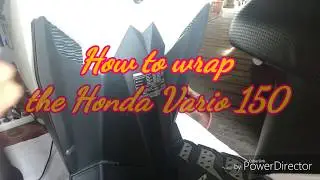 How to wrap the latest front cover of the Honda Vario 150 using the Black Doff Sticker