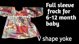 Winter Special Frock For 6-12 Month Baby girl #viral #diy #sewing #fashion #stitch #stitching 