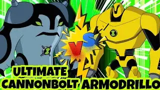 Ultimate Cannonbolt vs Armodrillo (Ben 10 xenodrome) Ultimate Cannonbolt Transformation
