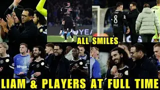 Liam Rosenior X Players At Full Time! All Smiles After 2-3 Win Against Napoli.