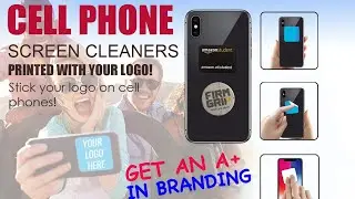 microfiber screen cleaner sticker