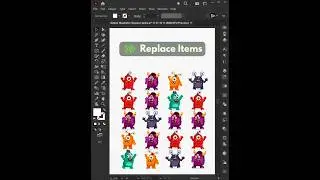 Replace Items | Script | Adobe Illustrator | Tips and Tricks #graphicdesign