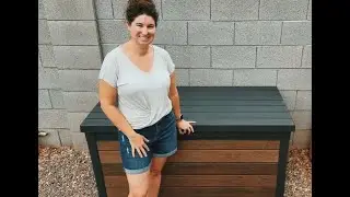 Keter Signature Collection 150 Gallon Resin Deck Box Organization and Storage Box for Patio Outdoor