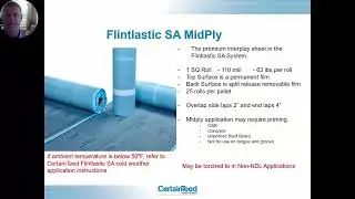 Flintlastic SA 101 - Intro to Flintlastic SA Products