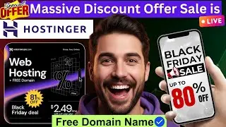 Hostinger Black Friday Sale 2025 is LIVE 🎉 | 80% OFF | Free .COM Domain | Hostinger Coupon Code