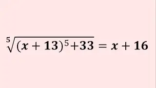 An Interesting Radical Equation | Math Olympiad Preparation
