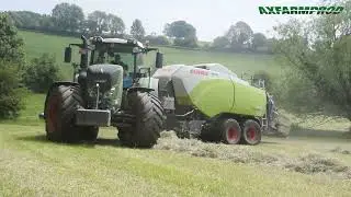 Fendt 939 vario S4 & Claas quadrant 5300 fc - Ruwet au pressage