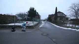 Inline Skating - Mute Grab Jump Over Cardboard Boxes