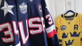 4 Nations Face Off Team USA & Sweden Hockey Jersey Unboxing