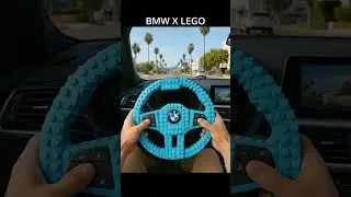 BMW Light Blue LEGO Steering Wheel &mdash; CRISP SATISFYING POV