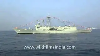 CNS admiral R K Dhowan on board INS Sumitra