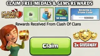 😍CLAIM FREE EQUIPMENT BLAST Event Relic Medals + 3 Portions, Gems,Redeem Code In Clash Of Clans!✅