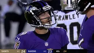 Tucker Actually Misses! (Saints vs. Ravens 2018, Week 7) | Crazy Endings