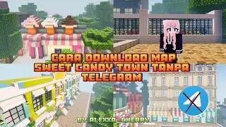 ₊˚ʚ 🌷🍭Cara download map sweet candy town V2 tanpa telee😱‼️#kawaiworld #minecraft