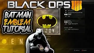 ''BATMAN EMBLEM TUTORIAL'' BLACK OPS 4 BATMAN EMBLEM TUTORIAL (COD BO4 EMBLEM TUTORIAL)