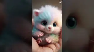 Cute ai animal in human hand #aiart  #cuteaianimals