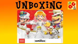 NEW Unboxing amiibo pack Wedding Mario, Peach and Bowser