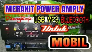 Cara Merakit POWER AMPLY MOBIL ||  AUDIO MOBIL Dari mesin BEKAS.
