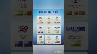 The venues for the next 9 ICC Tournaments in men&rsquo;s cricket areconfirmed! #Cricket #ICC #India #Sport