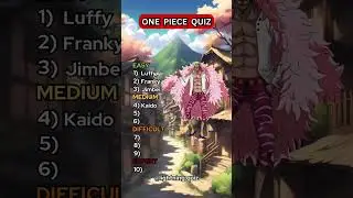 Can you name these 10 One Piece characters? #quiz #anime #onepiece #luffy #manga